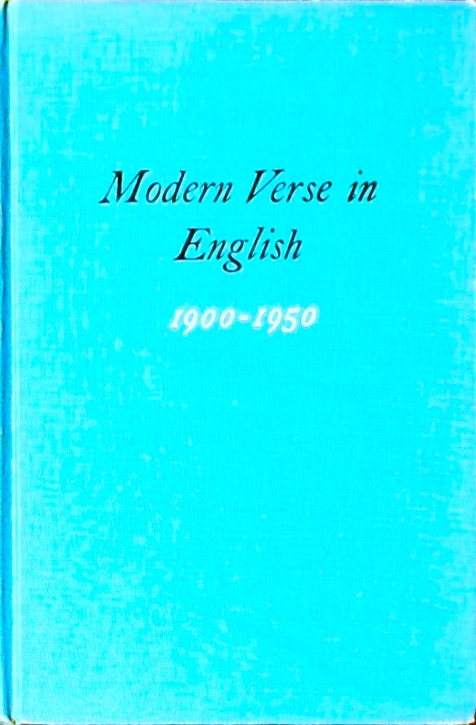 MODERN VERSE IN ENGLISH1900-1950