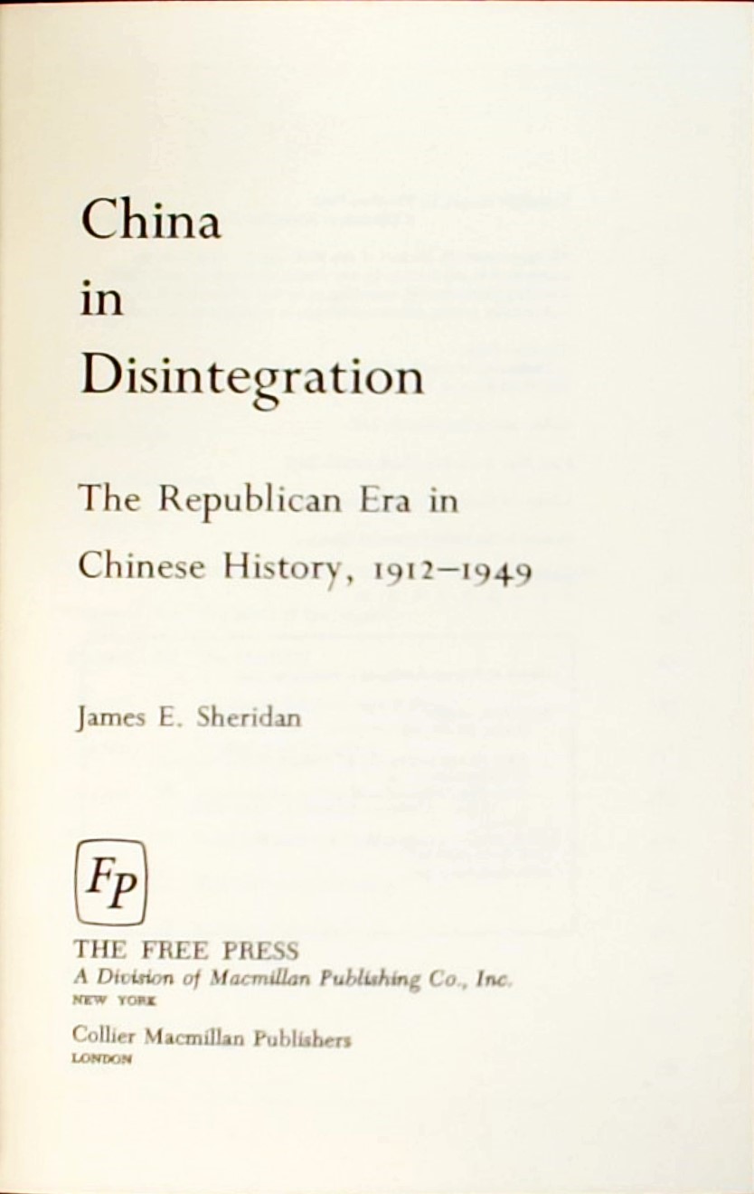 CHINA IN DISINTEGRATION